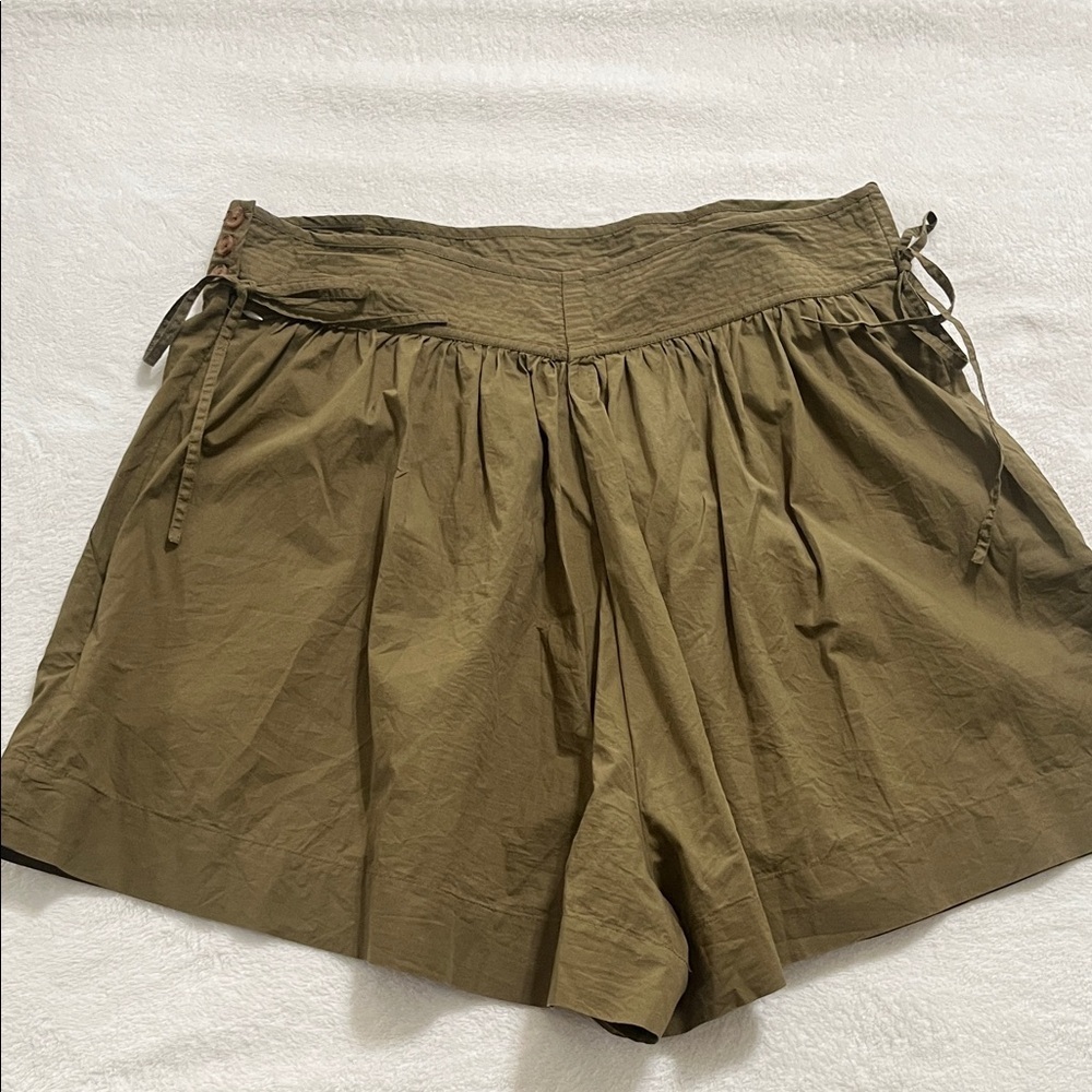 Ulla Johnson High Waist Olive Shorts - Picture 5 of 11